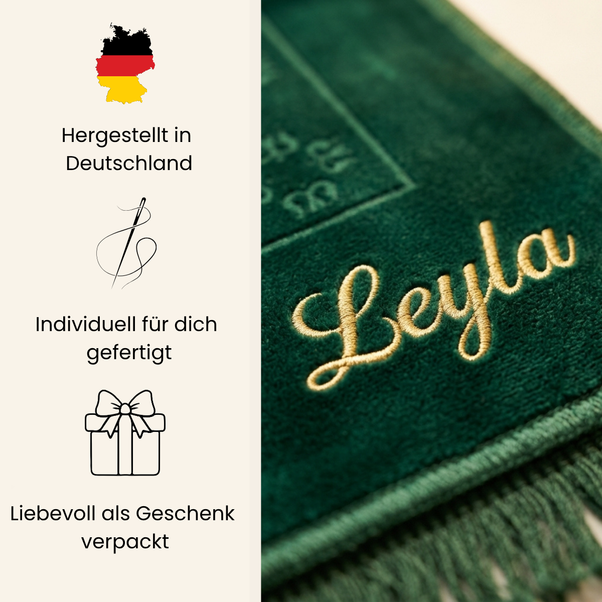 Nurayaa - Dein personalisierter Gebetsteppich